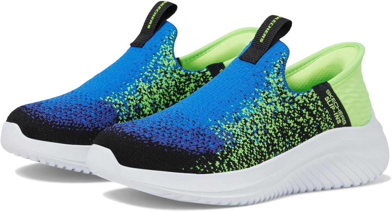 imageSkechers UnisexChild Microstrides Recess RulesBlackBlueLime