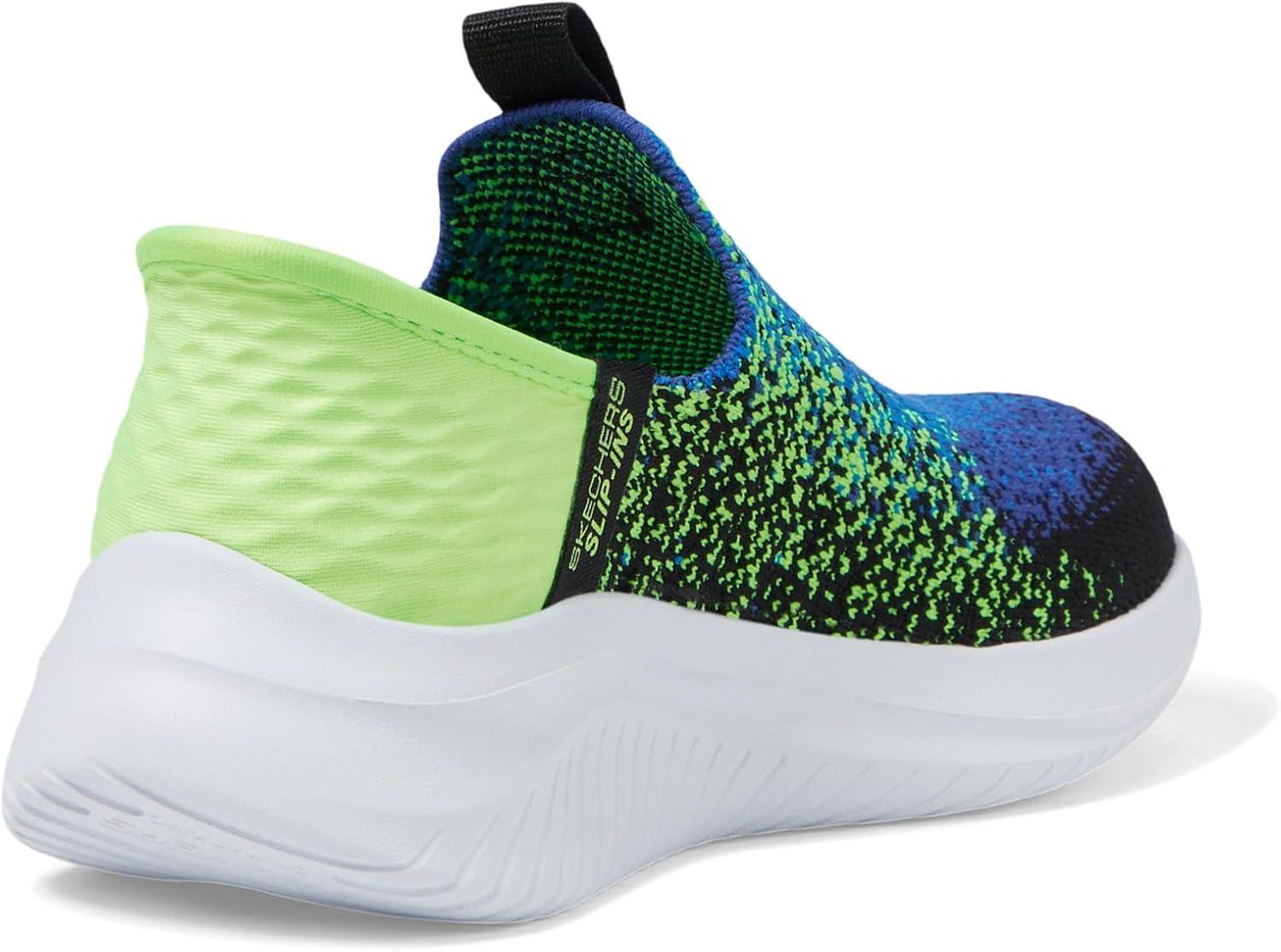 imageSkechers UnisexChild Microstrides Recess RulesBlackBlueLime