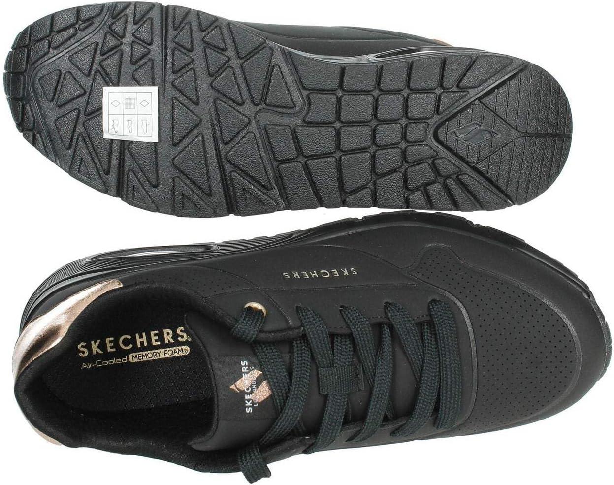 imageSkechers UnisexChild Uno Gen1 Shimmer AwayBlackBlack