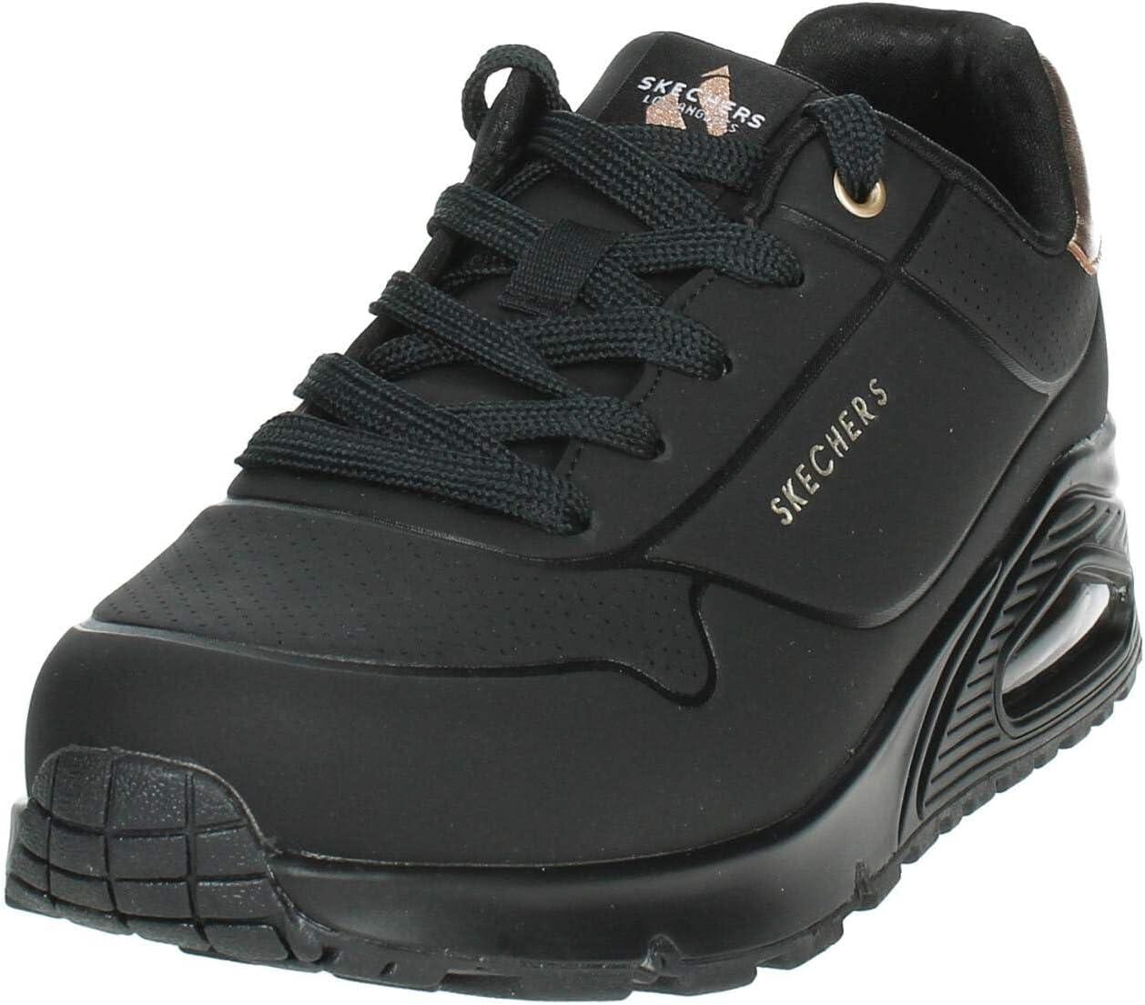 imageSkechers UnisexChild Uno Gen1 Shimmer AwayBlackBlack
