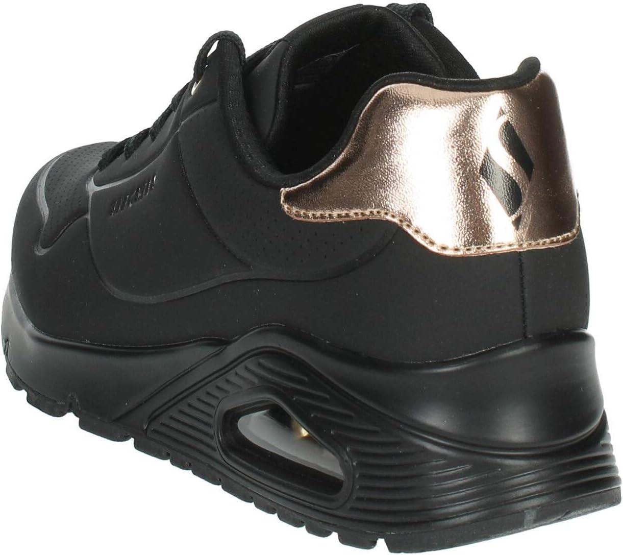 imageSkechers UnisexChild Uno Gen1 Shimmer AwayBlackBlack