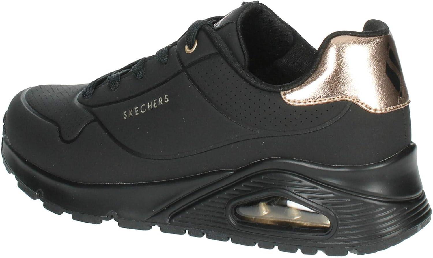 imageSkechers UnisexChild Uno Gen1 Shimmer AwayBlackBlack