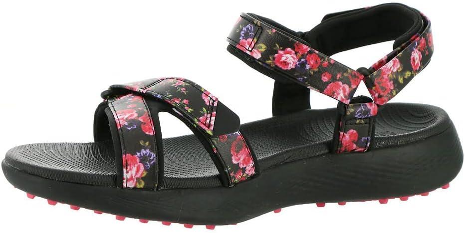 imageSkechers Womens 600 Spikeless Golf Sandals ShoeBlackMulti Flower Print