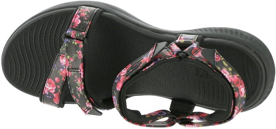 imageSkechers Womens 600 Spikeless Golf Sandals ShoeBlackMulti Flower Print