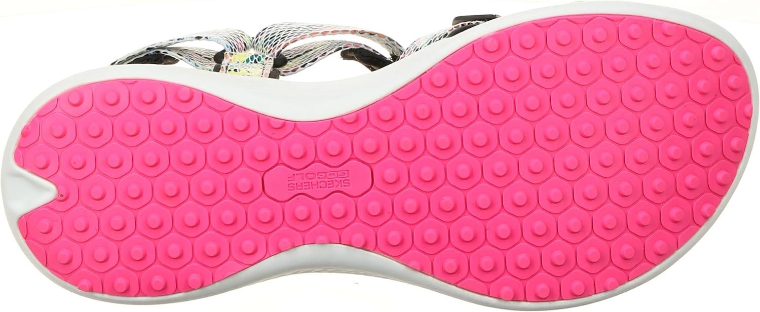 imageSkechers Womens 600 Spikeless Golf Sandals ShoeBlackMulti Snake Print