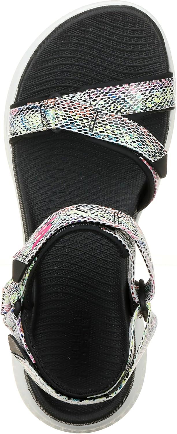 imageSkechers Womens 600 Spikeless Golf Sandals ShoeBlackMulti Snake Print