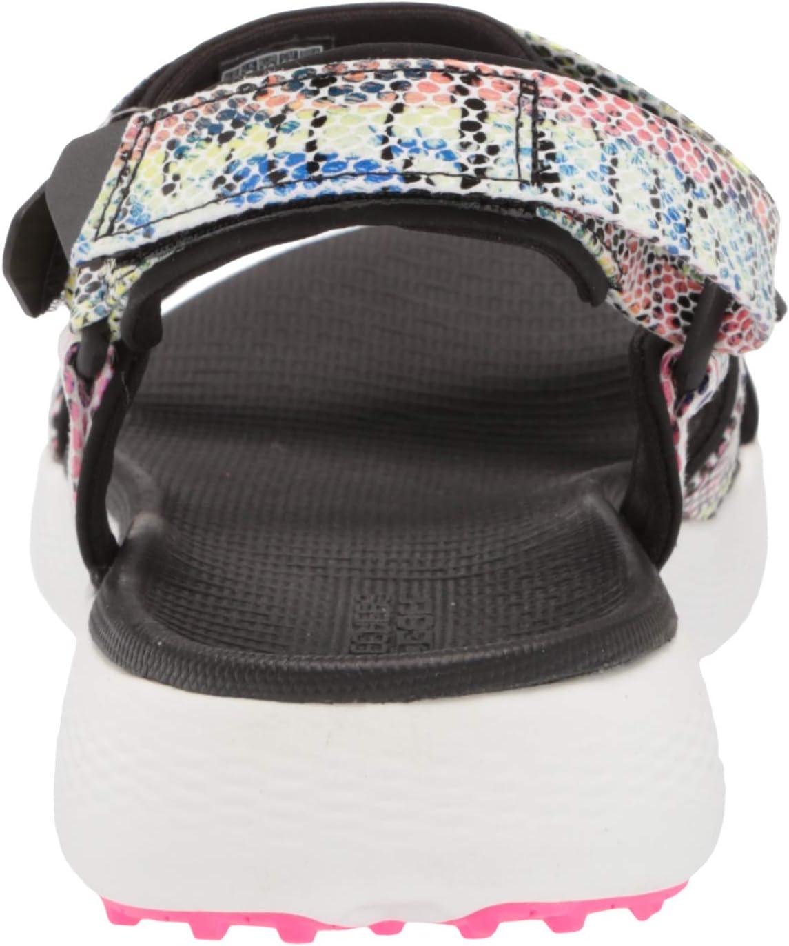 imageSkechers Womens 600 Spikeless Golf Sandals ShoeBlackMulti Snake Print
