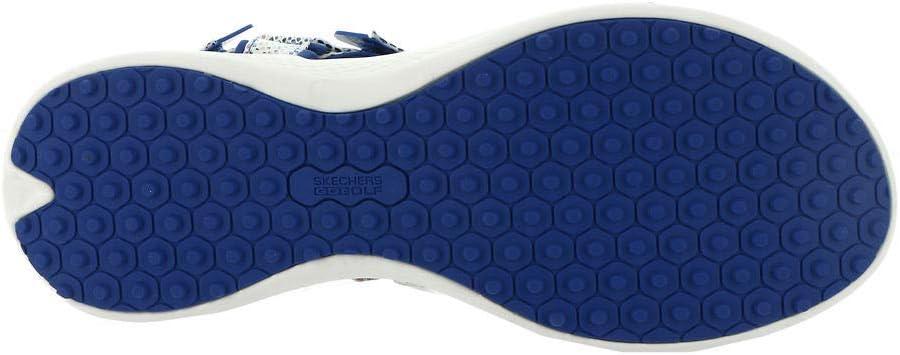 imageSkechers Womens 600 Spikeless Golf Sandals ShoeBlueMulti Snake Print