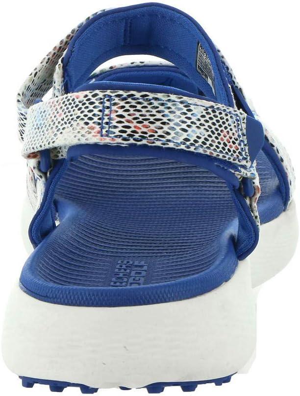 imageSkechers Womens 600 Spikeless Golf Sandals ShoeBlueMulti Snake Print