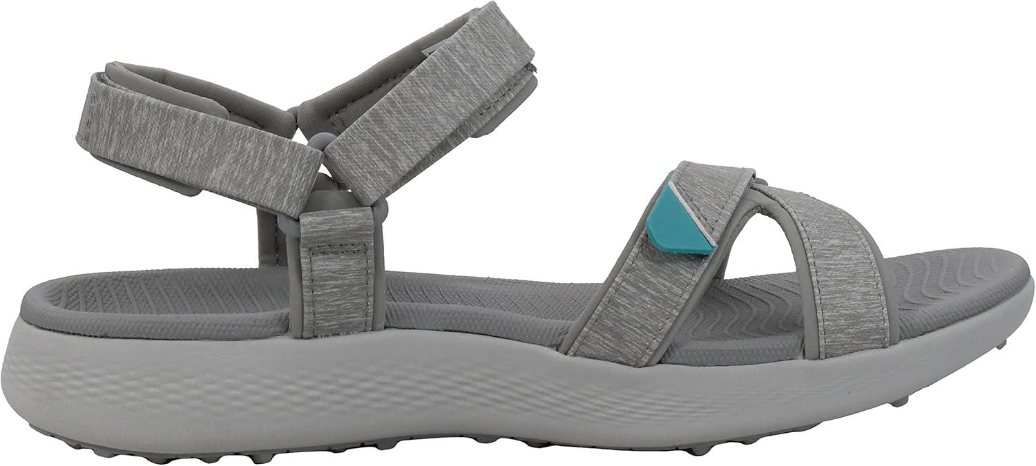 imageSkechers Womens 600 Spikeless Golf Sandals ShoeGreyTurquoise