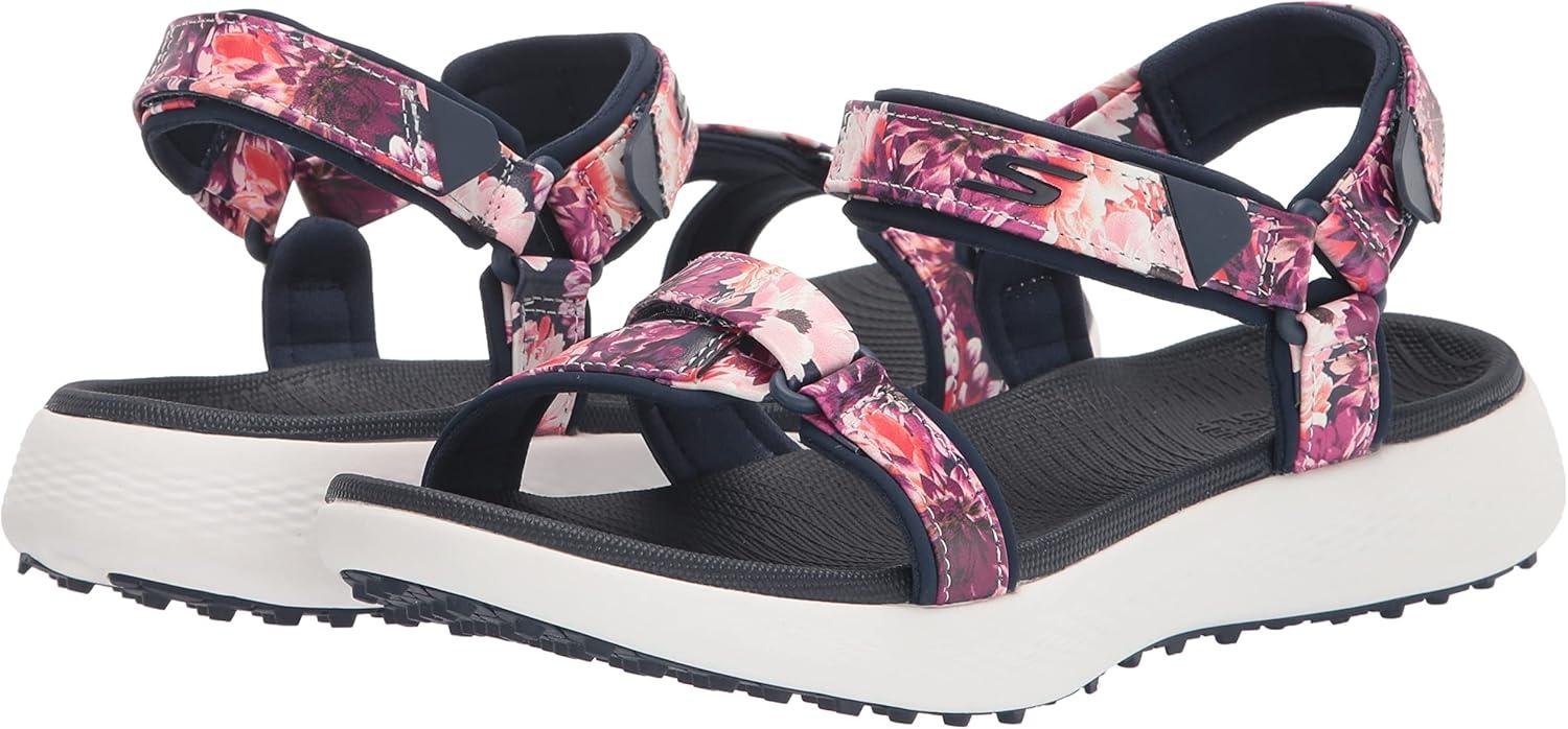 imageSkechers Womens 600 Spikeless Golf Sandals ShoeNavyMulti Tropics