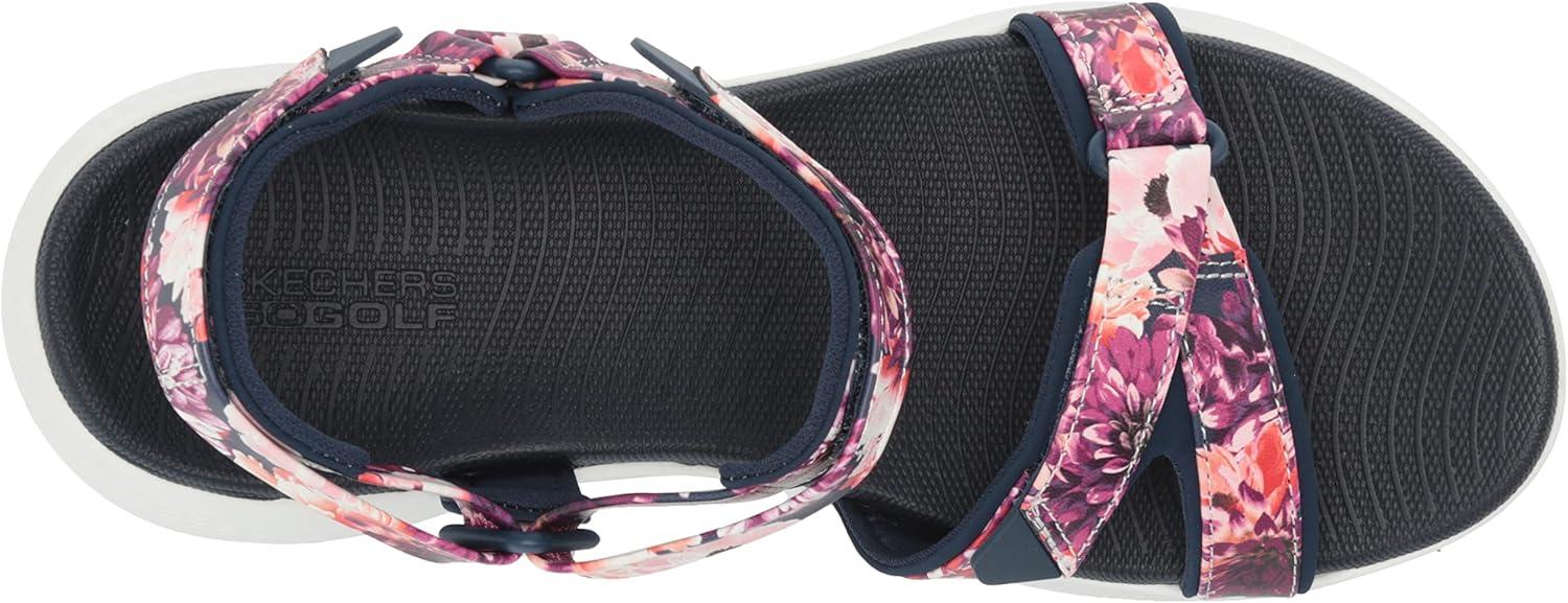 imageSkechers Womens 600 Spikeless Golf Sandals ShoeNavyMulti Tropics
