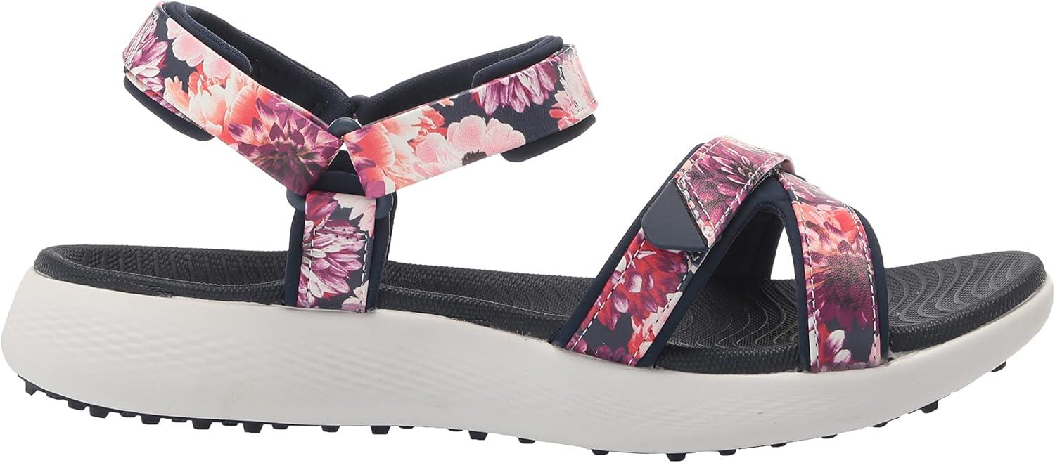 imageSkechers Womens 600 Spikeless Golf Sandals ShoeNavyMulti Tropics