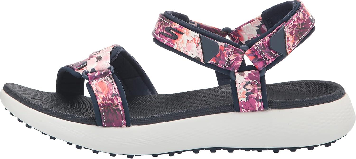 imageSkechers Womens 600 Spikeless Golf Sandals ShoeNavyMulti Tropics