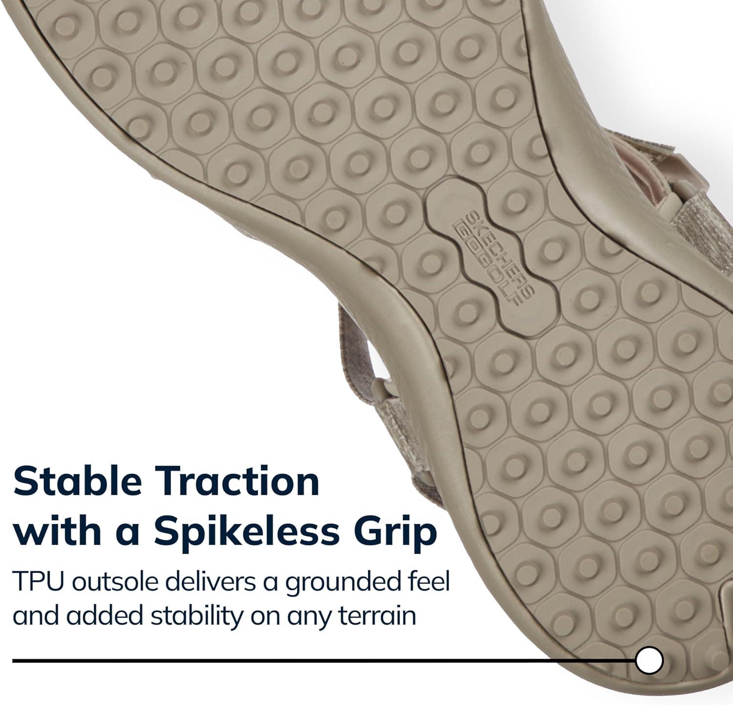 imageSkechers Womens 600 Spikeless Golf Sandals ShoeTaupe