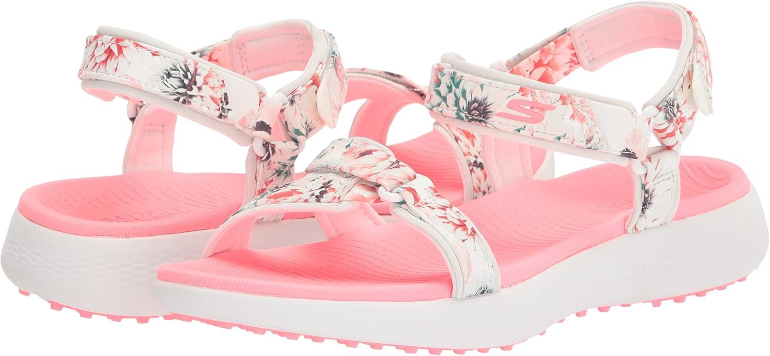 imageSkechers Womens 600 Spikeless Golf Sandals ShoeWhiteMulti Tropics