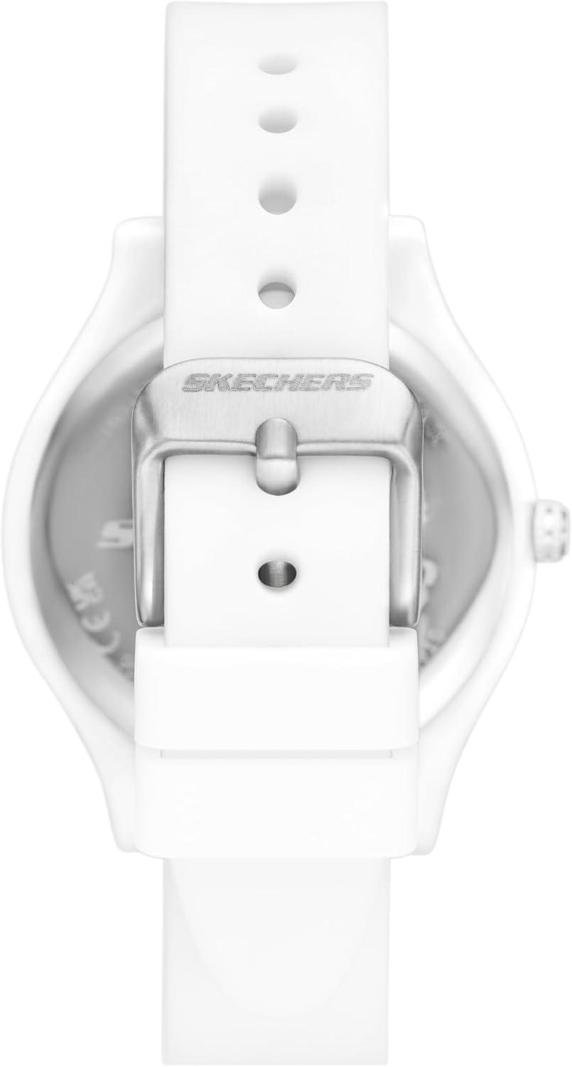 imageSkechers Womens Carmelina Analog White Silicone Watch Model SR6337