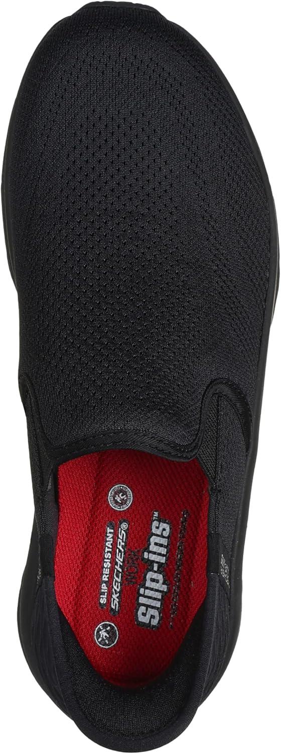 imageSkechers Womens Dlux Walker Sr Ugina Hands Free SlipinsBlack