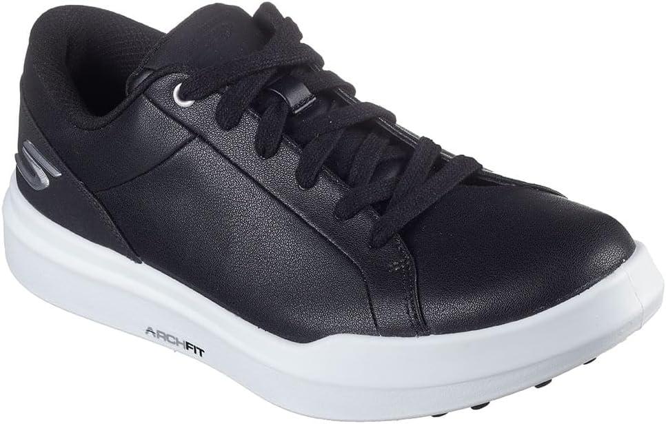 imageSkechers Womens Drive 6 Arch Fit Leather Relaxed Fit Waterproof Golf ShoeBlack
