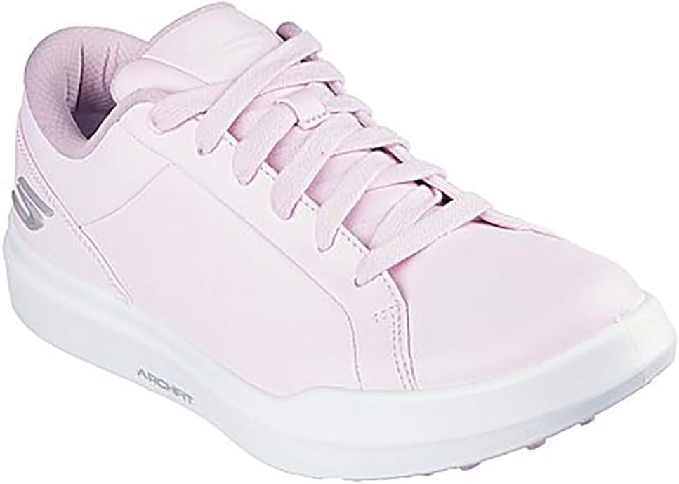 imageSkechers Womens Drive 6 Arch Fit Leather Relaxed Fit Waterproof Golf ShoePink