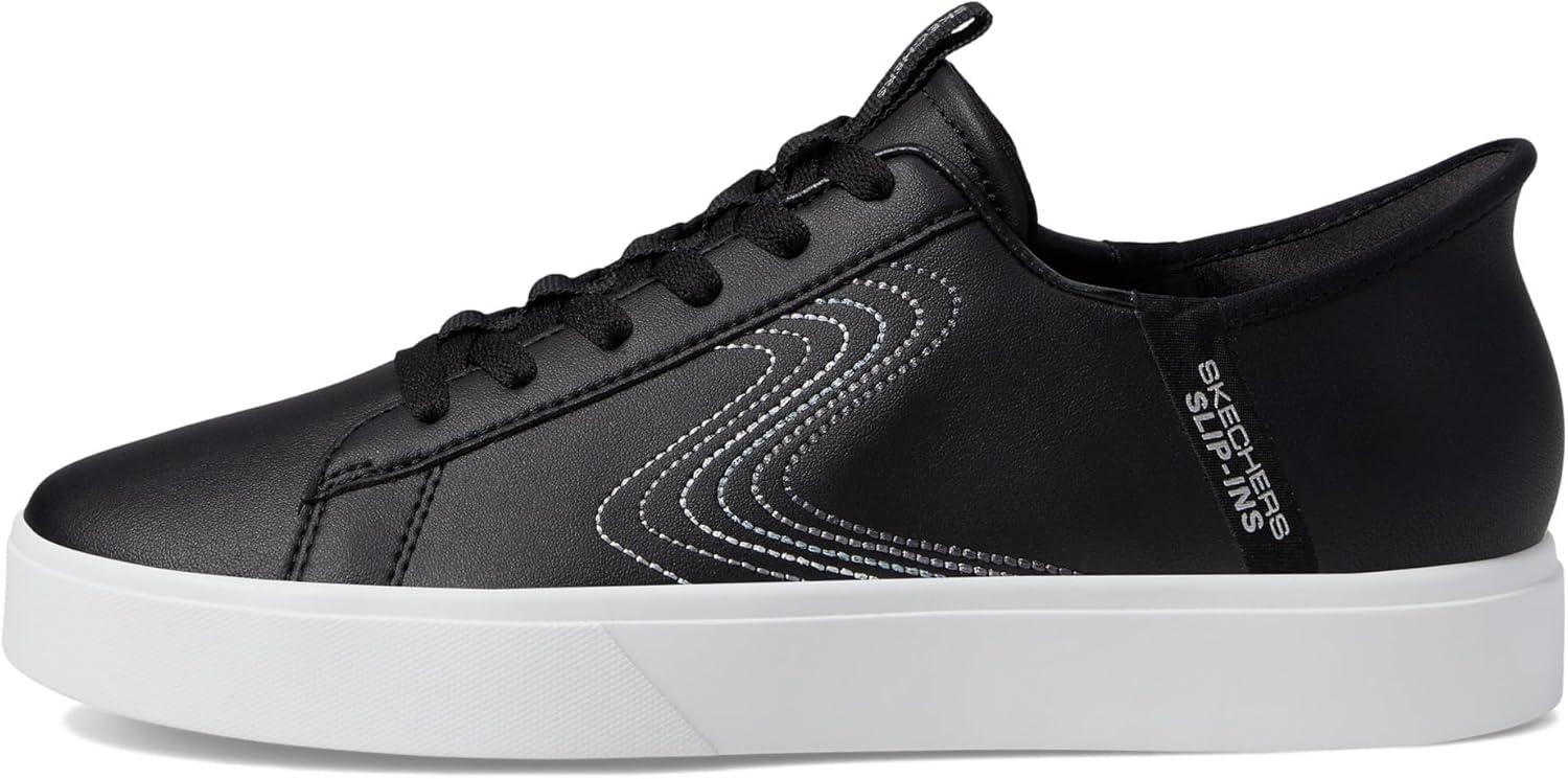 imageSkechers Womens Eden LxRoyal Stride Hands Free SlipinsBlackWhite