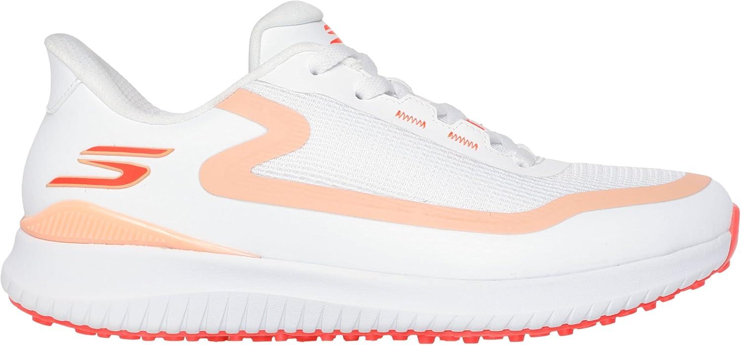 imageSkechers Womens Flight Slipin Spikeless Golf ShoeWhite Coral
