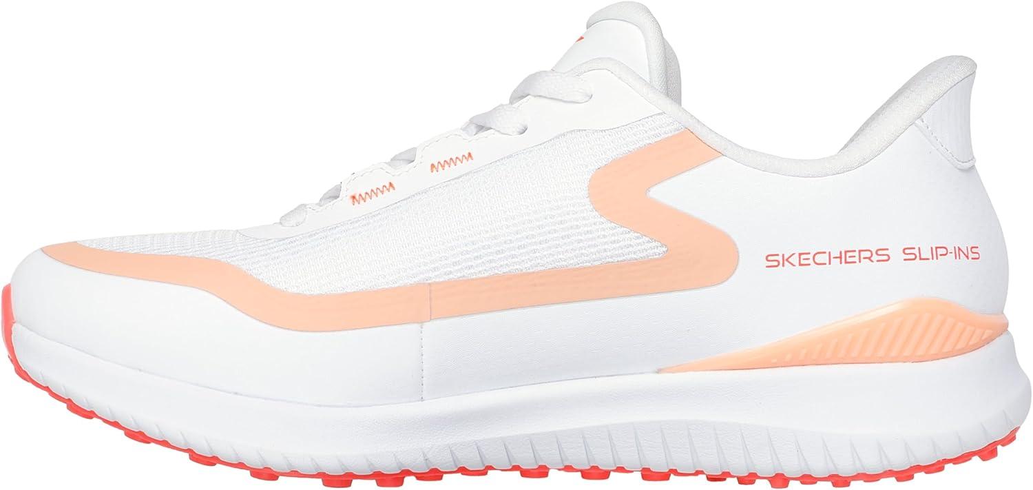 imageSkechers Womens Flight Slipin Spikeless Golf ShoeWhite Coral