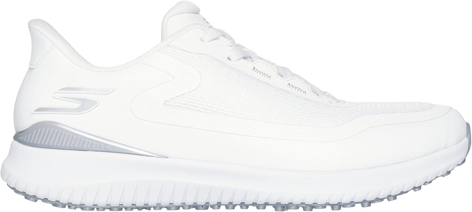 imageSkechers Womens Flight Slipin Spikeless Golf ShoeWhite Silver