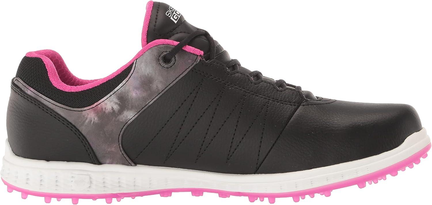 imageSkechers Womens Go Golf Pivot Spikeless Golf ShoeBlackPink Splash Print