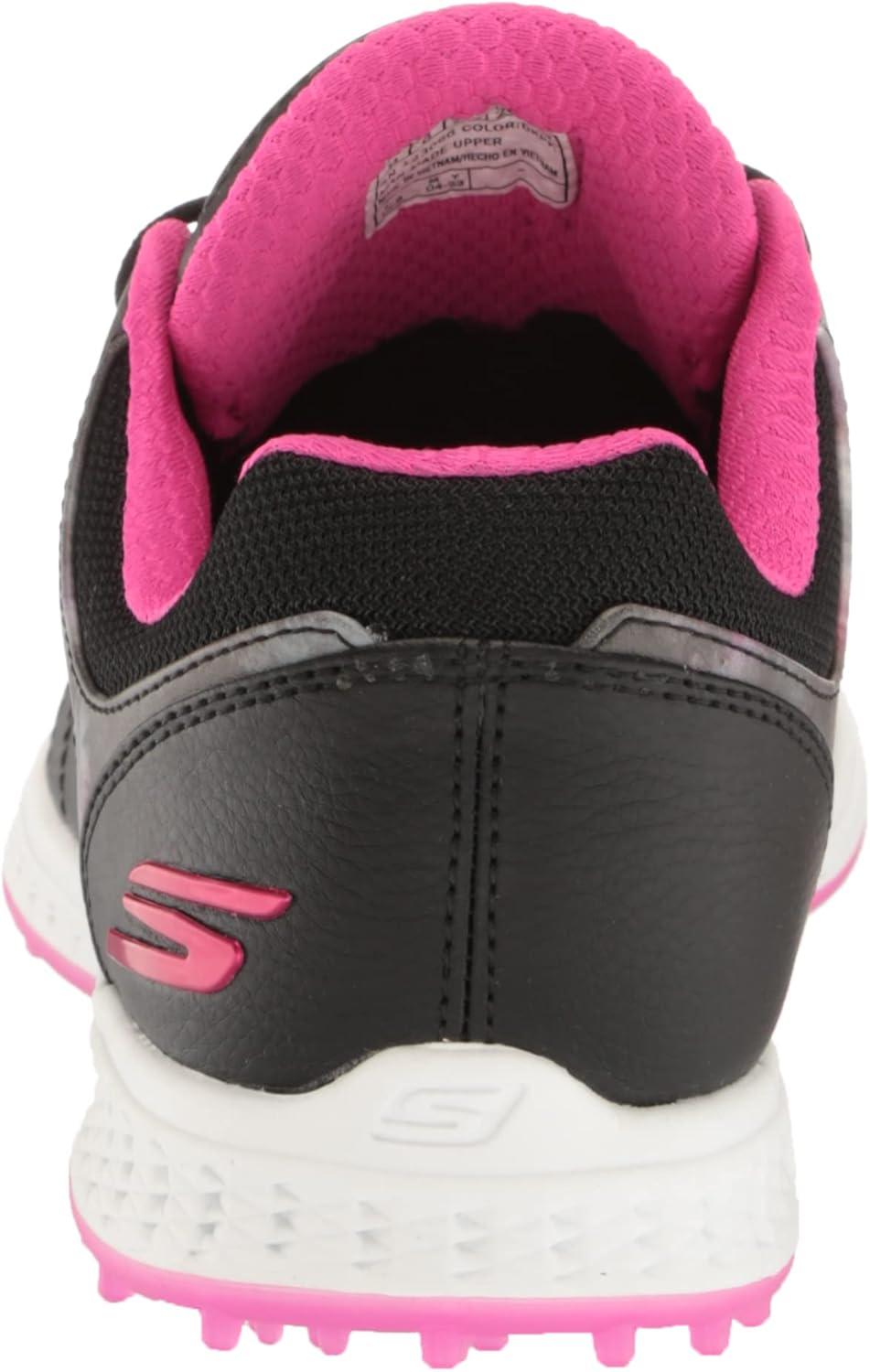 imageSkechers Womens Go Golf Pivot Spikeless Golf ShoeBlackPink Splash Print