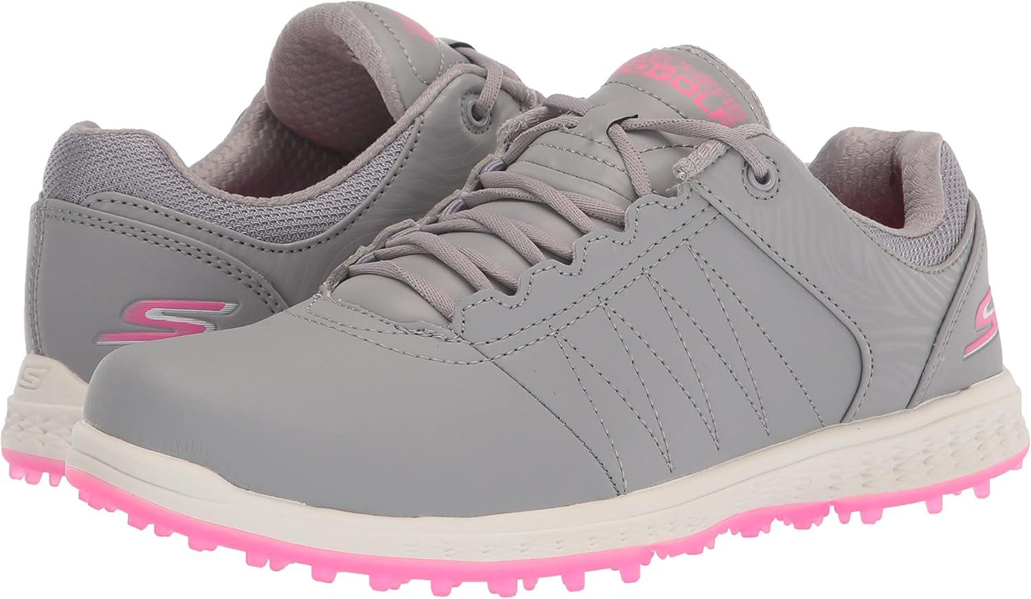 imageSkechers Womens Go Golf Pivot Spikeless Golf ShoeGrayPink