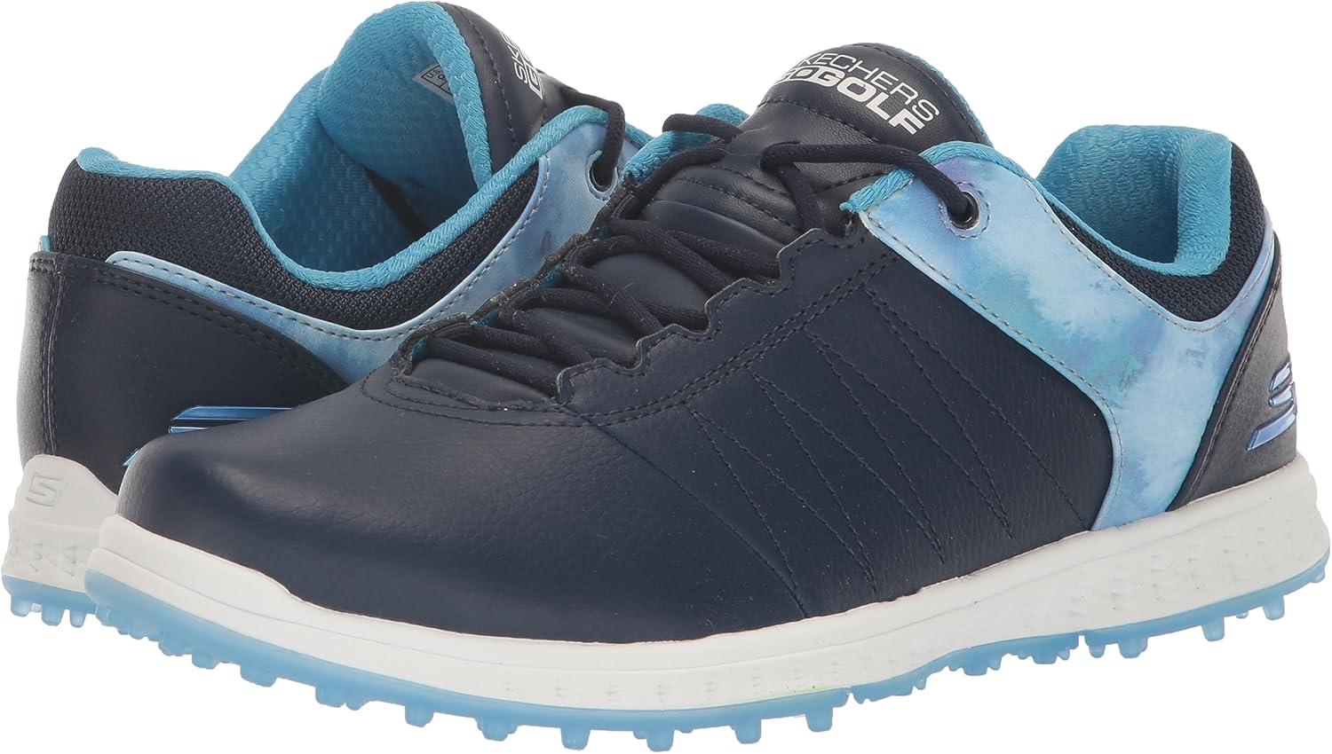 imageSkechers Womens Go Golf Pivot Spikeless Golf ShoeNavyBlue Splash Print