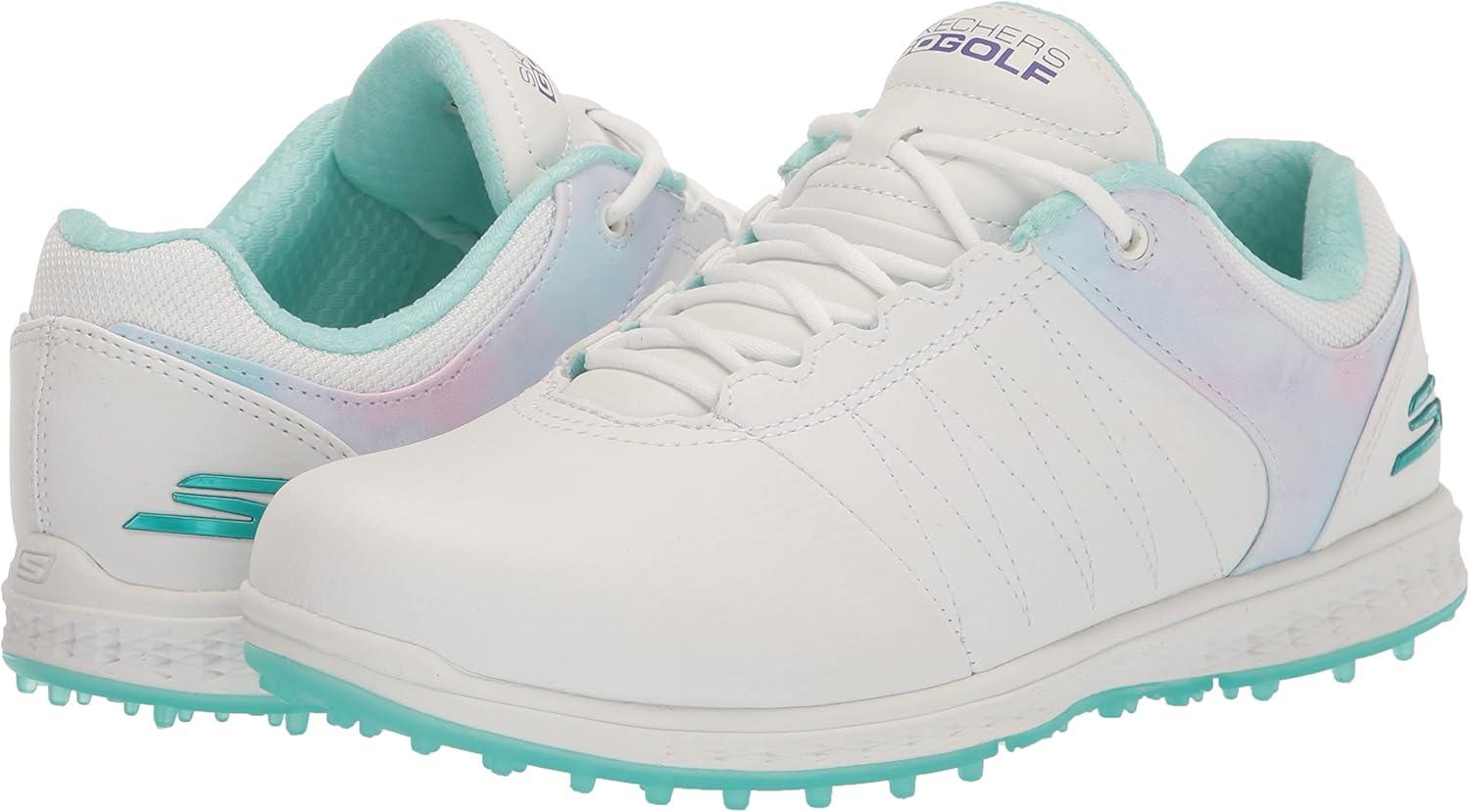 imageSkechers Womens Go Golf Pivot Spikeless Golf ShoeWhiteMulti Splash Print