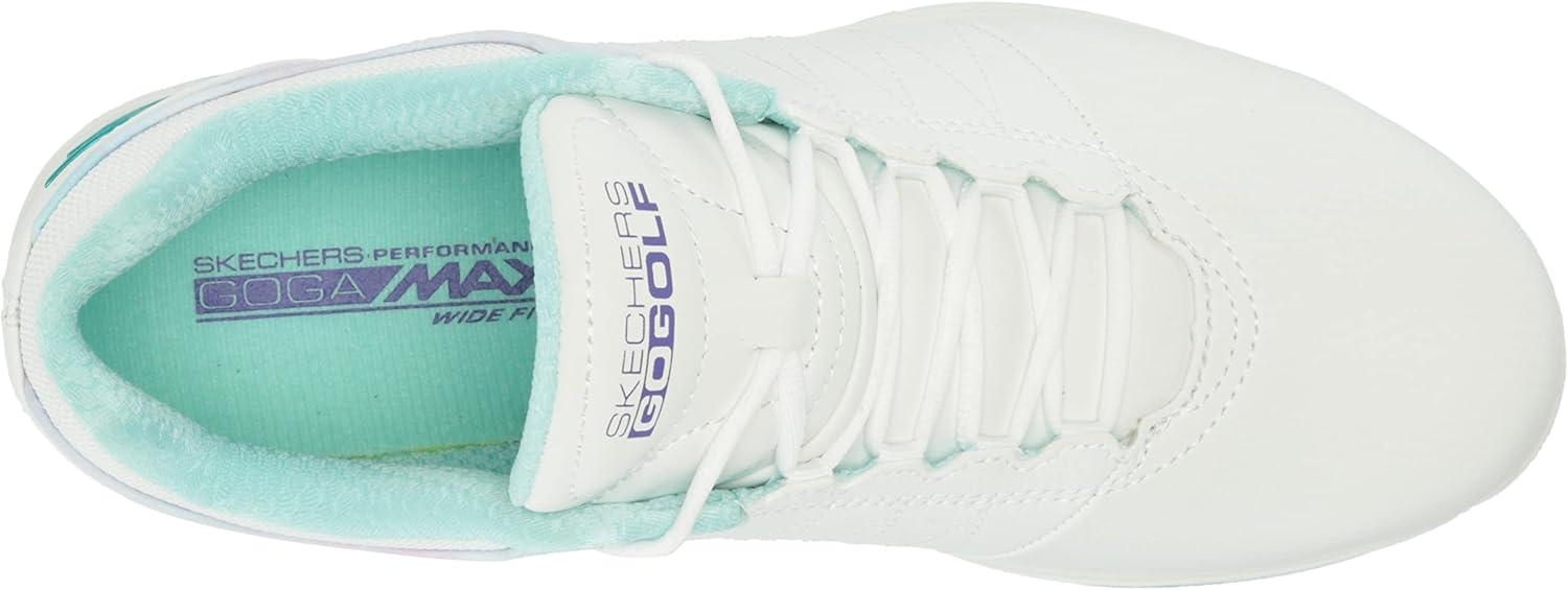 imageSkechers Womens Go Golf Pivot Spikeless Golf ShoeWhiteMulti Splash Print