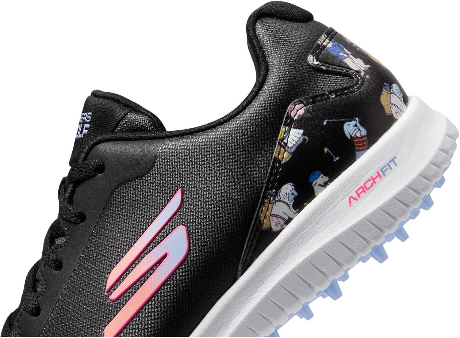 imageSkechers Womens Go Max Arch Fit Spikeless Golf Shoe SneakerBlack Dogs Waterproof