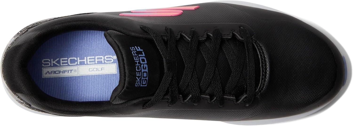 imageSkechers Womens Go Max Arch Fit Spikeless Golf Shoe SneakerBlack Dogs Waterproof