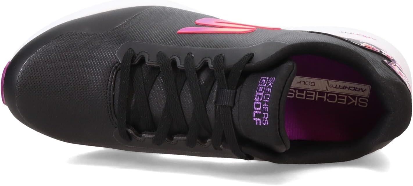 imageSkechers Womens Go Max Arch Fit Spikeless Golf Shoe SneakerBlack Floral Waterproof