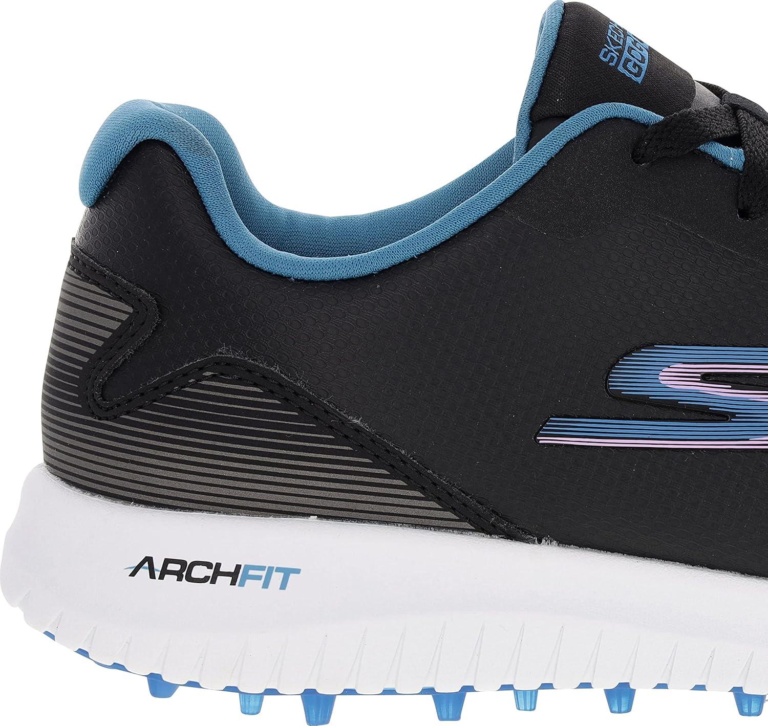 imageSkechers Womens Go Max Arch Fit Spikeless Golf Shoe SneakerBlackMulti Waterproof