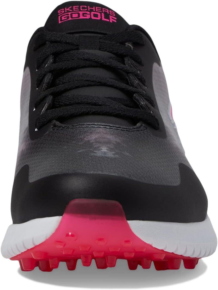 imageSkechers Womens Go Max Arch Fit Spikeless Golf Shoe SneakerBlackPink Splash Waterproof