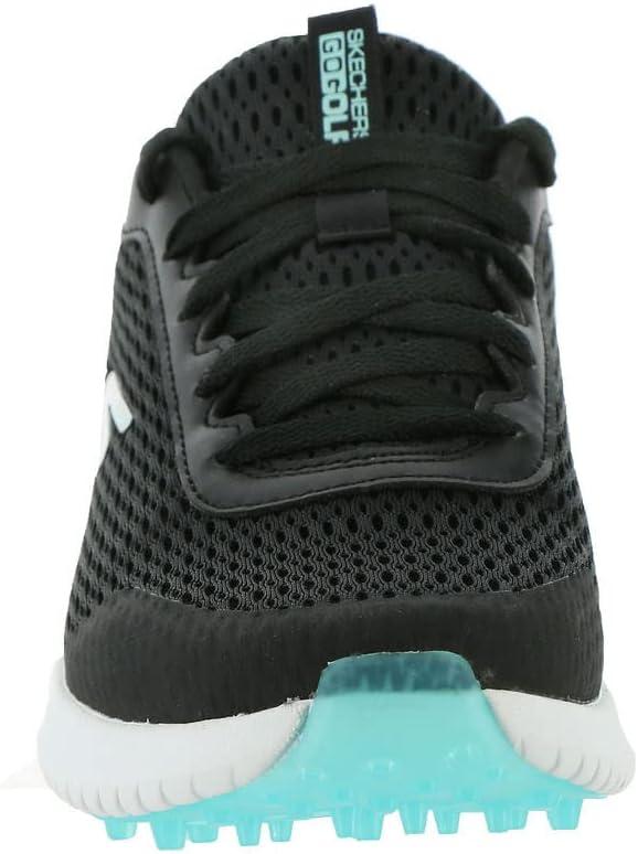 imageSkechers Womens Go Max Arch Fit Spikeless Golf Shoe SneakerBlackTurquoise Mesh