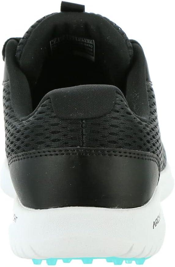 imageSkechers Womens Go Max Arch Fit Spikeless Golf Shoe SneakerBlackTurquoise Mesh