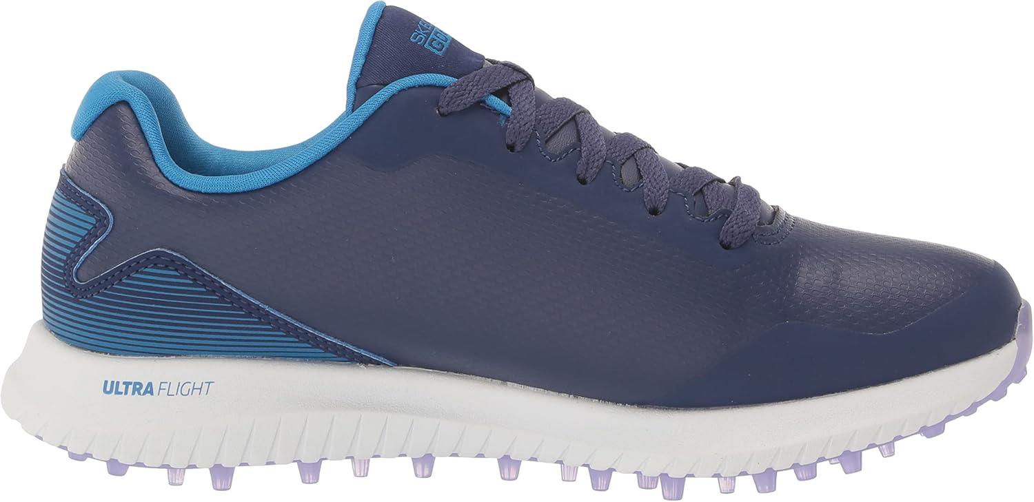 imageSkechers Womens Go Max Arch Fit Spikeless Golf Shoe SneakerBlueMulti Waterproof
