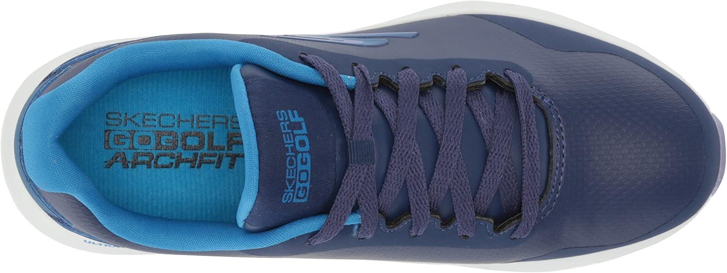 imageSkechers Womens Go Max Arch Fit Spikeless Golf Shoe SneakerBlueMulti Waterproof