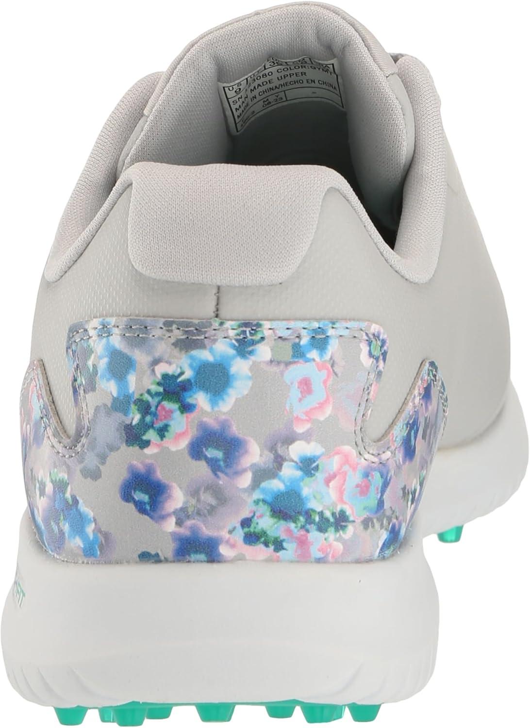 imageSkechers Womens Go Max Arch Fit Spikeless Golf Shoe SneakerGray Floral Waterproof