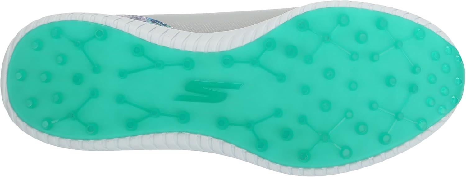 imageSkechers Womens Go Max Arch Fit Spikeless Golf Shoe SneakerGray Floral Waterproof