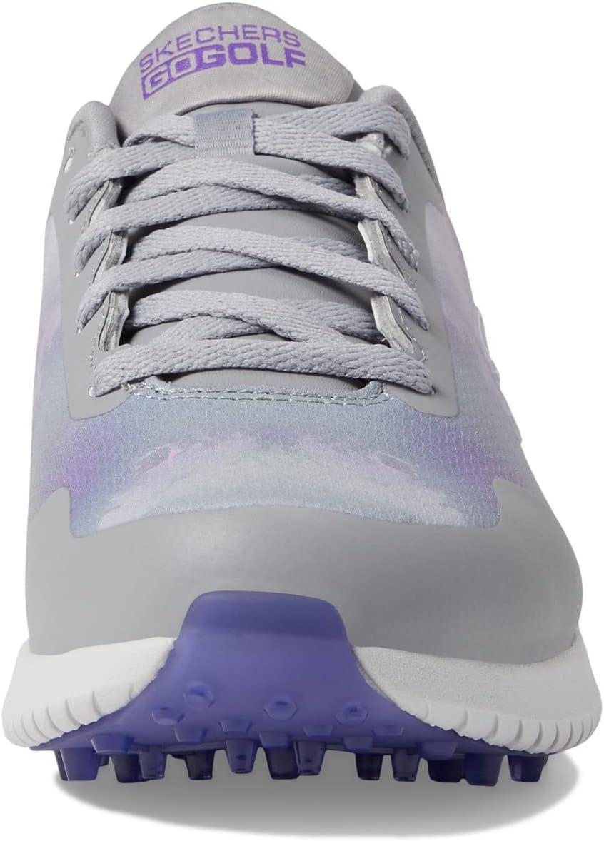 imageSkechers Womens Go Max Arch Fit Spikeless Golf Shoe SneakerGrayPurple Splash Waterproof