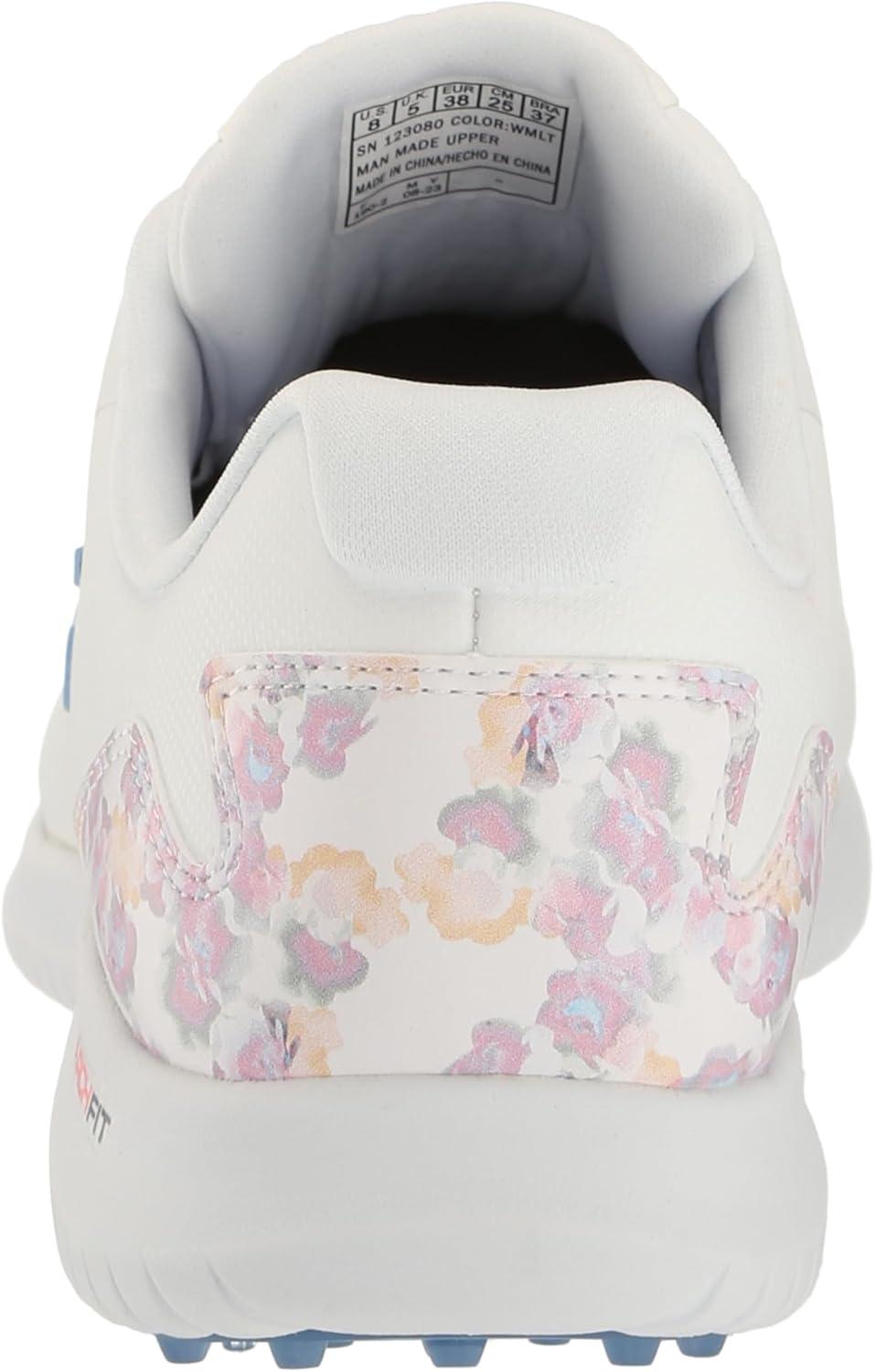 imageSkechers Womens Go Max Arch Fit Spikeless Golf Shoe SneakerWhite Floral Waterproof