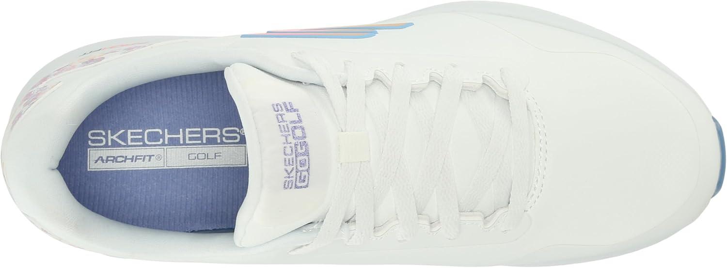 imageSkechers Womens Go Max Arch Fit Spikeless Golf Shoe SneakerWhite Floral Waterproof