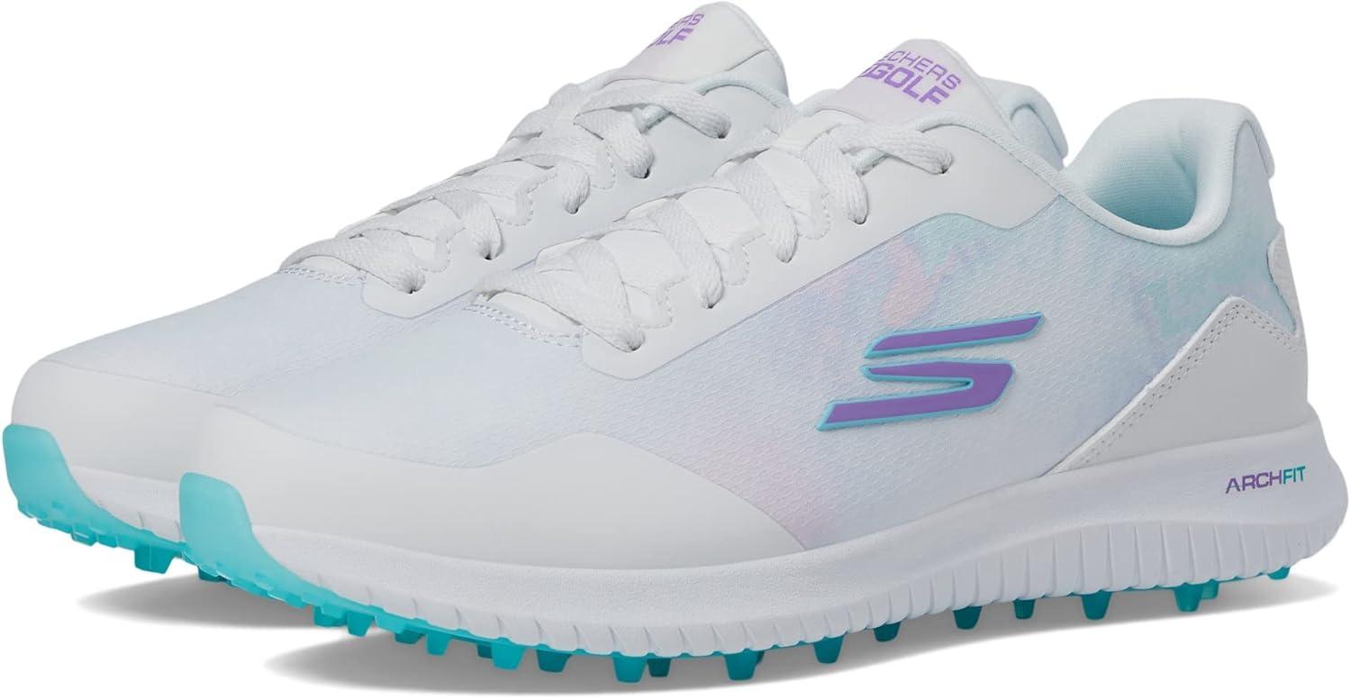 imageSkechers Womens Go Max Arch Fit Spikeless Golf Shoe SneakerWhiteMulti Splash Waterproof
