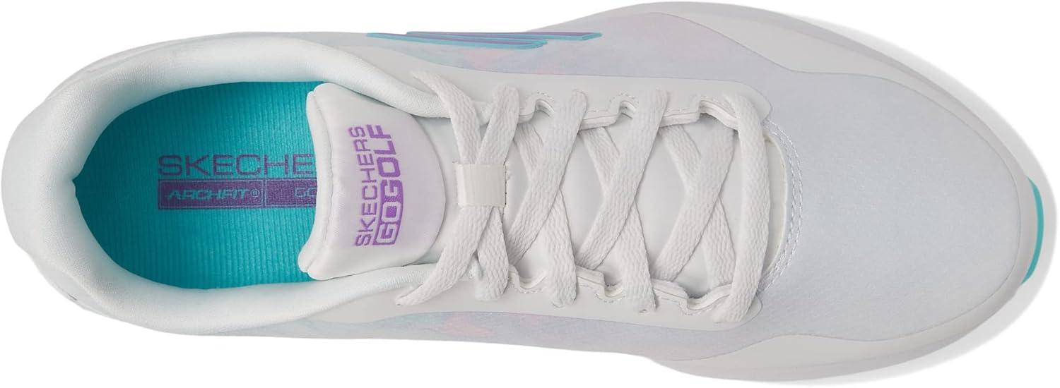 imageSkechers Womens Go Max Arch Fit Spikeless Golf Shoe SneakerWhiteMulti Splash Waterproof